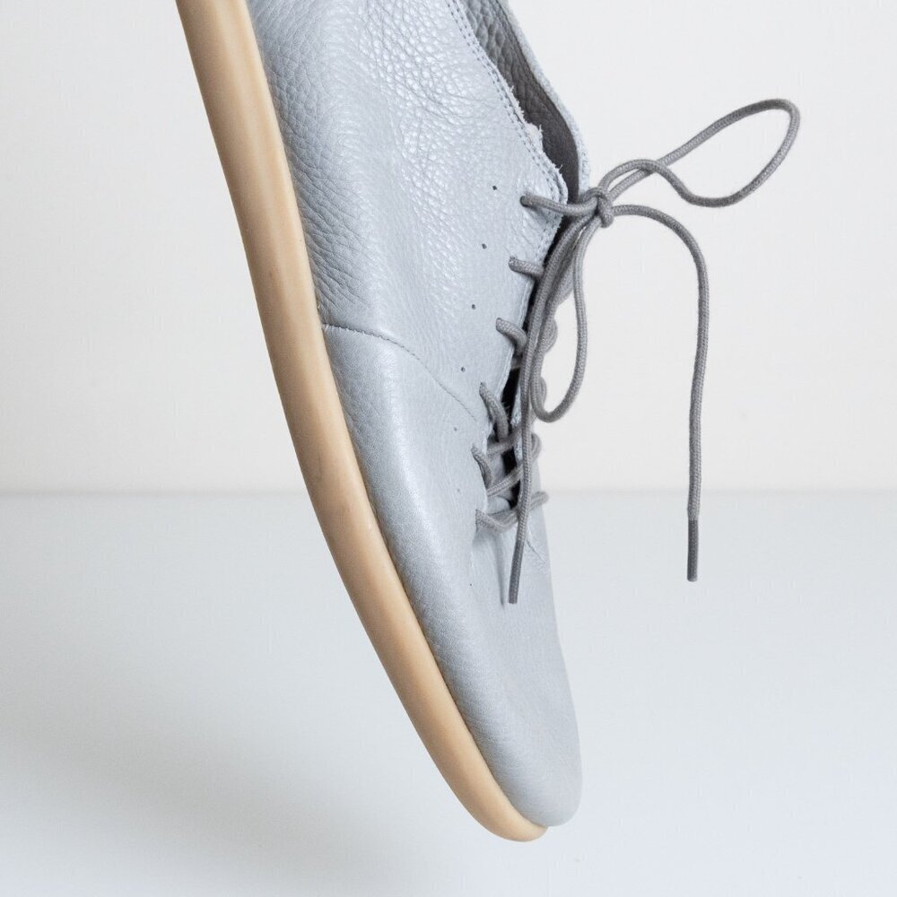 Geox Respira Leather Sneakers Gray Comfort Minimalist Casual Shoes - Picture 10 of 16